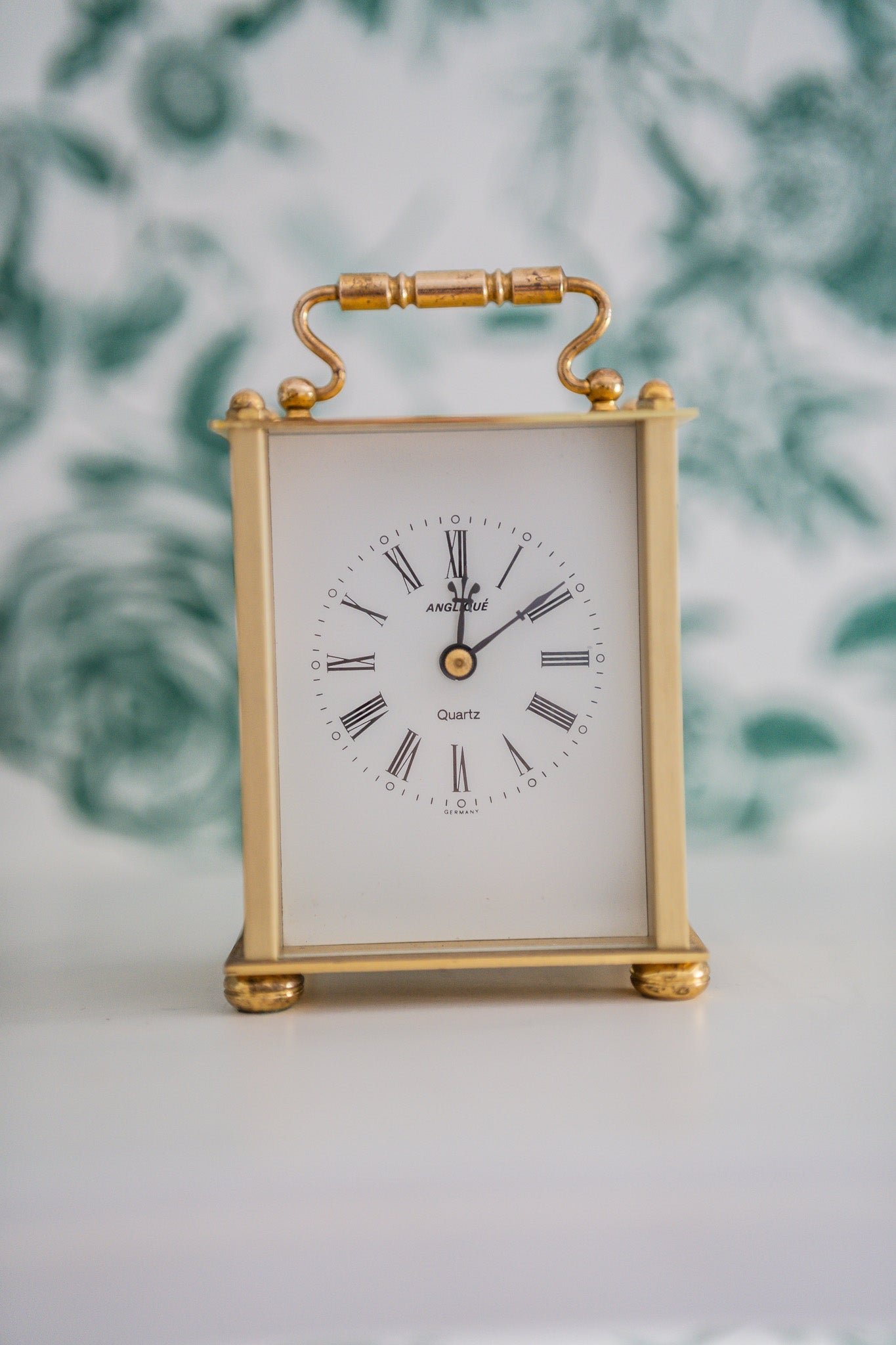 Kienzle Vintage Quartz Metal Brass Carriage Clock, Made in Germany