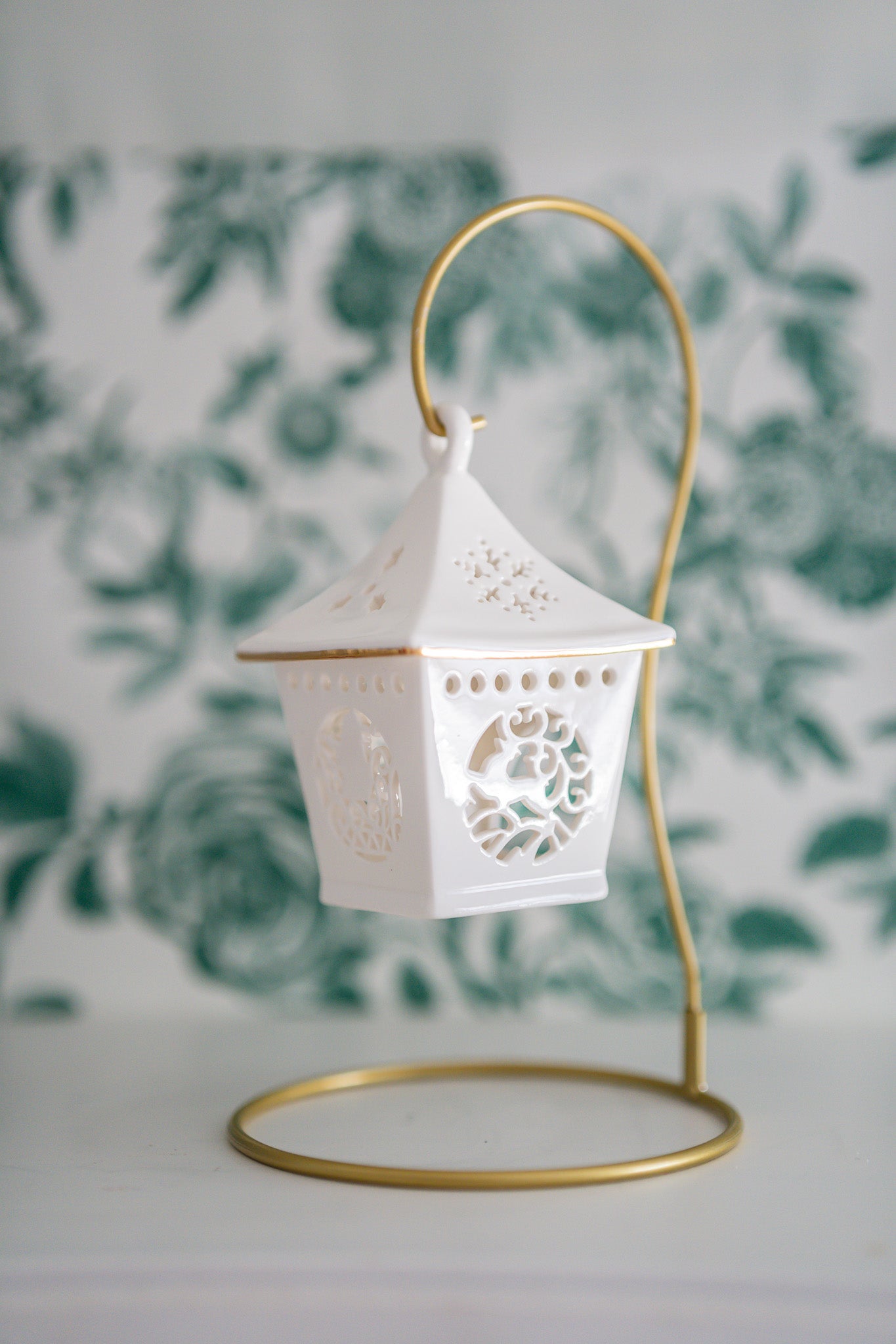 Belleek Christmas Candle Holder