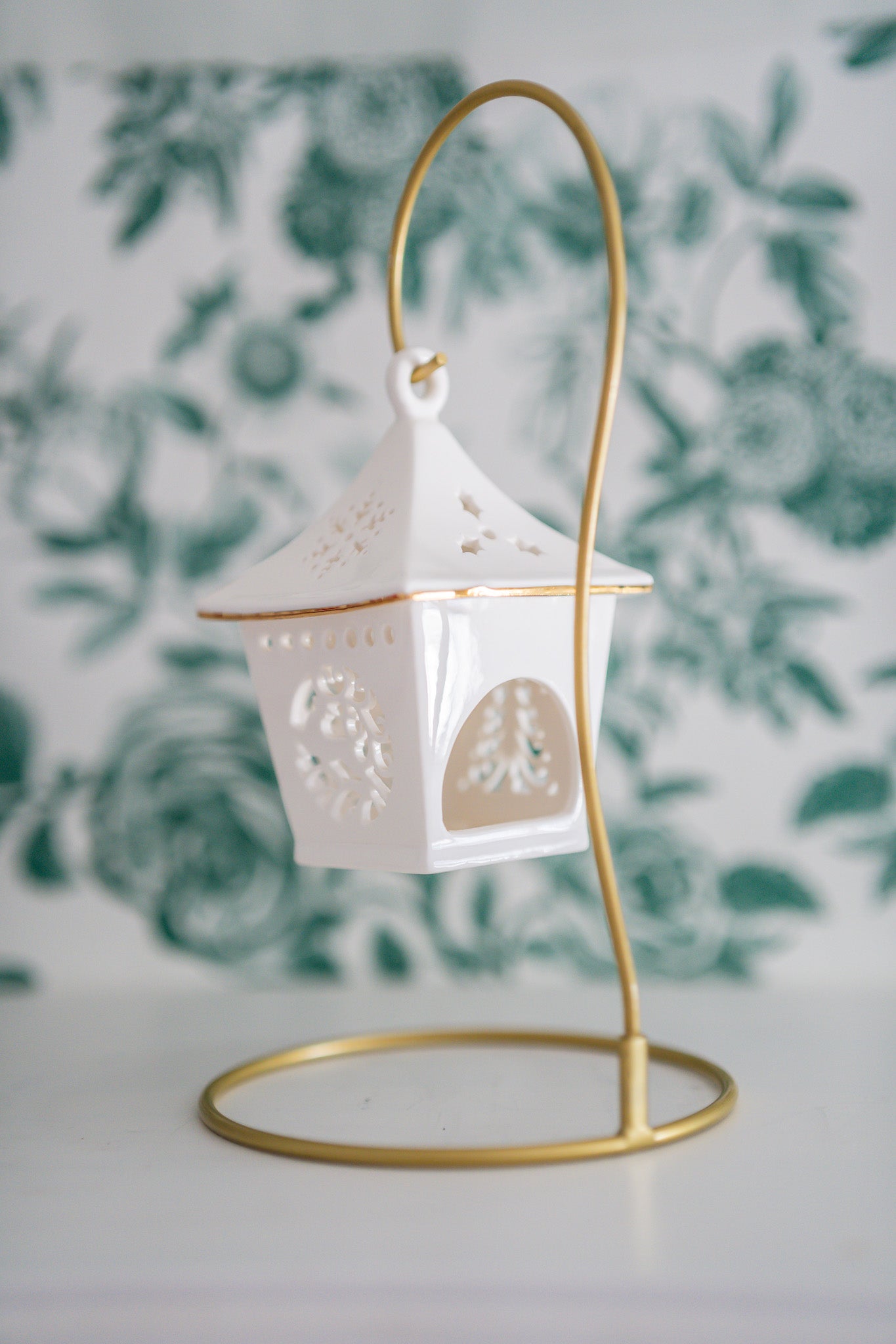 Belleek Christmas Candle Holder