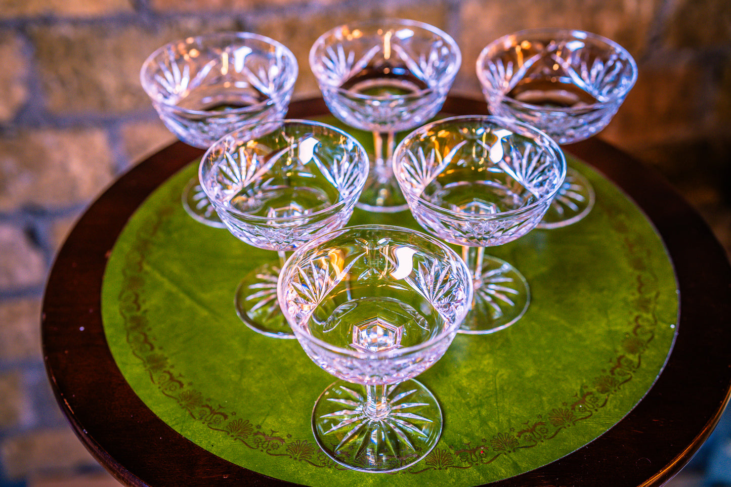 Waterford Ashling Cut 6 Champagne Coupes