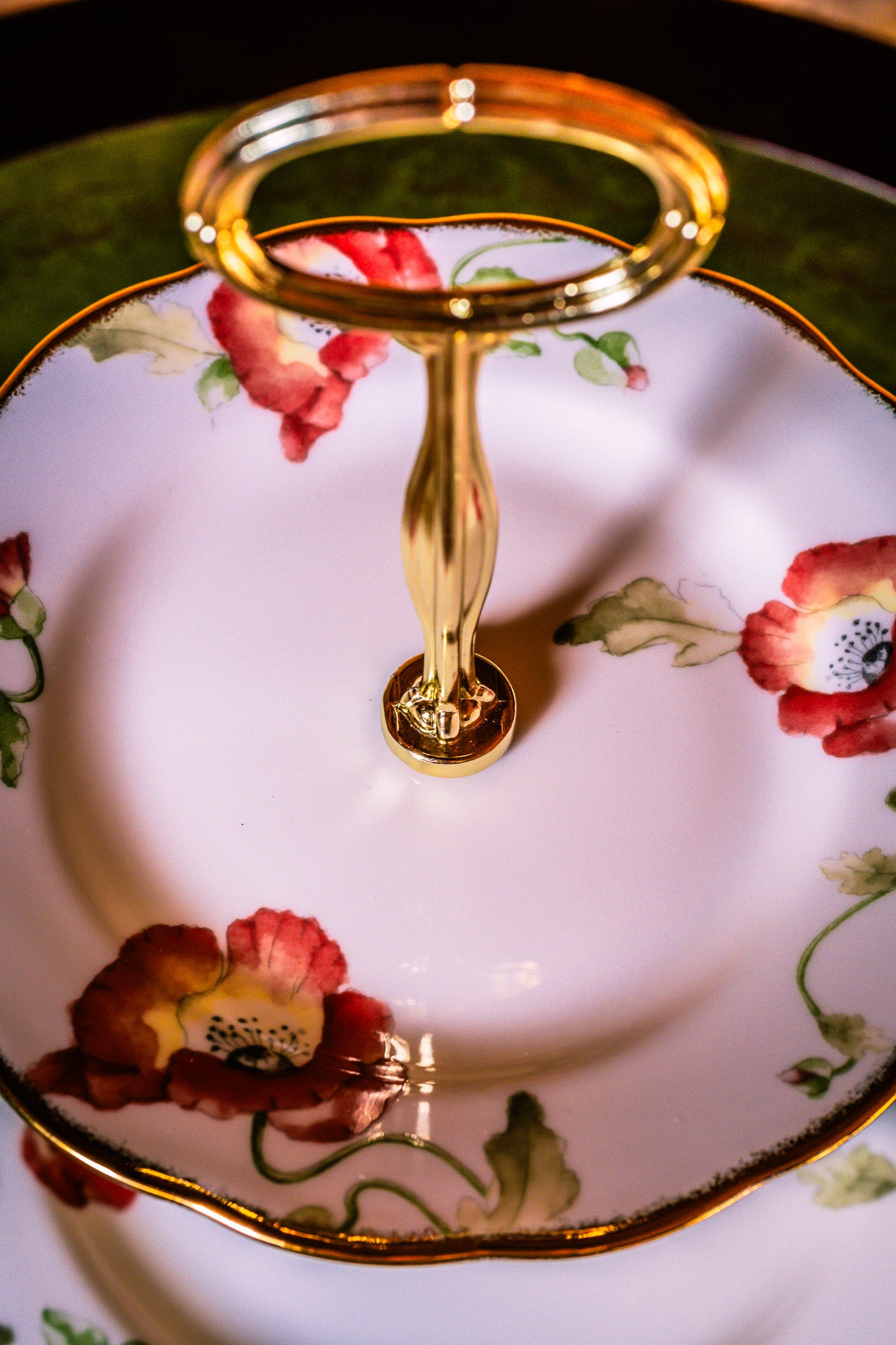 Royal Albert - 100 Years 1970s Poppy Two Tier Cake Stand