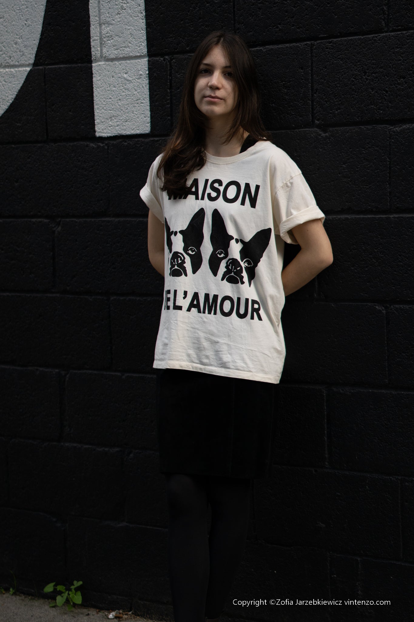 Gucci Cotton Tshirt Maison de L'Amour Off White Sequined