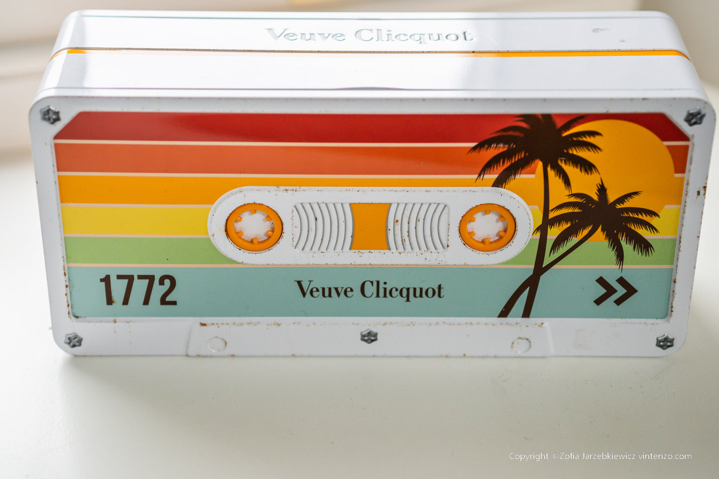 Rare Veuve Clicquot Cassette Box Champagne Bottle Holder