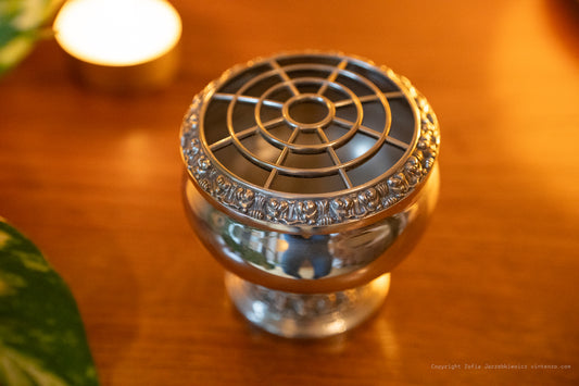 Ianthe of England Silver Plated Flower Posy Vase Rose Bowl