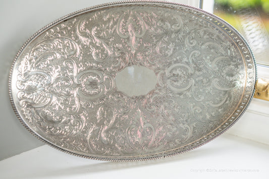 Sheffield Silver Plated on Copper Tray