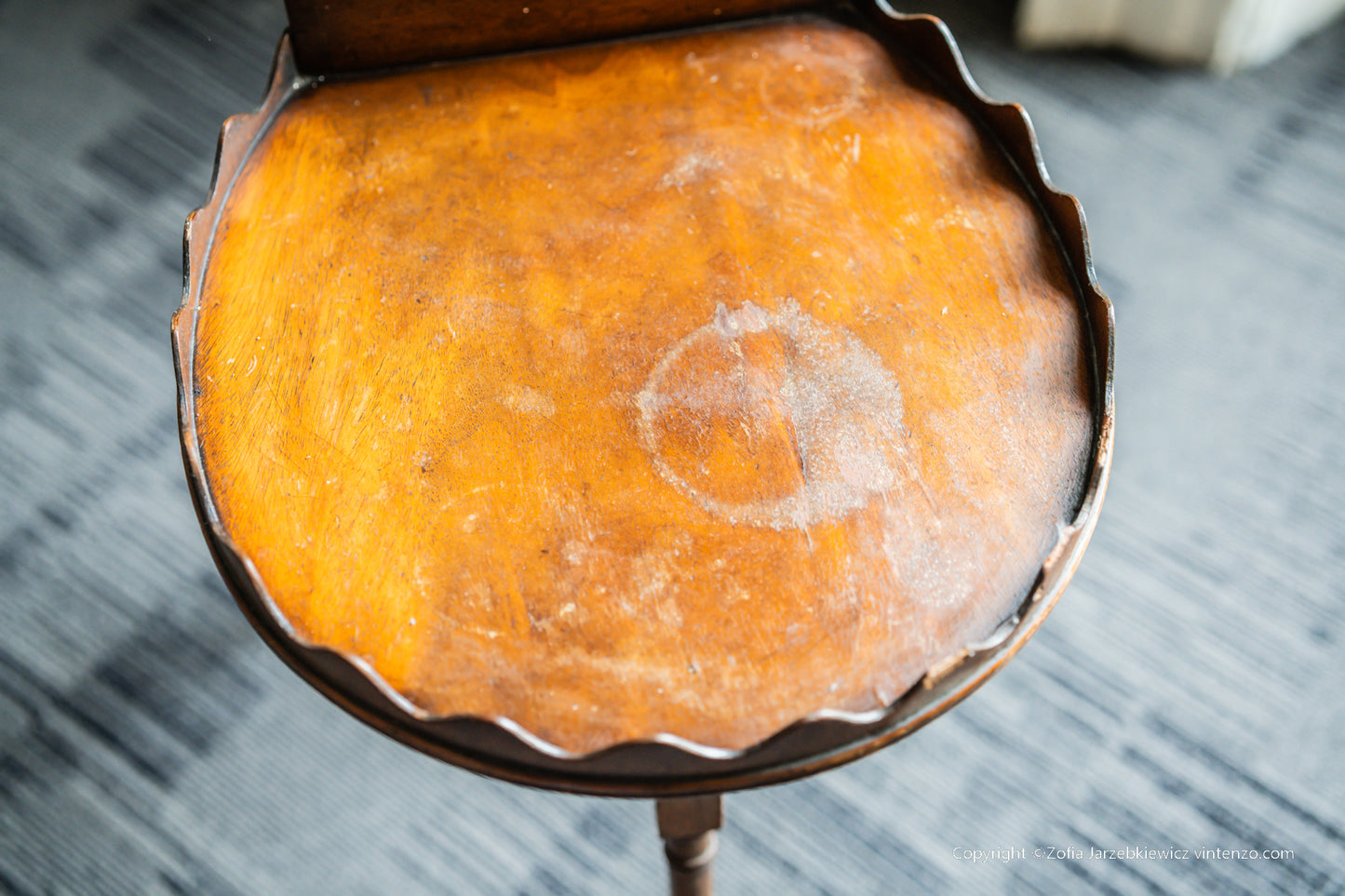 A Small Antique Cutlery Table