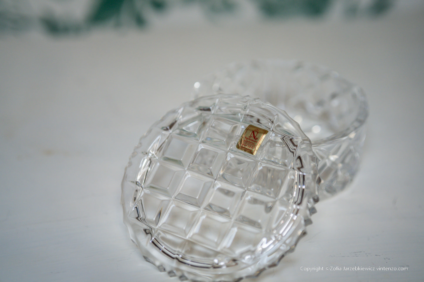 Gorham Nachtmann Dish and Lid Trinket Box