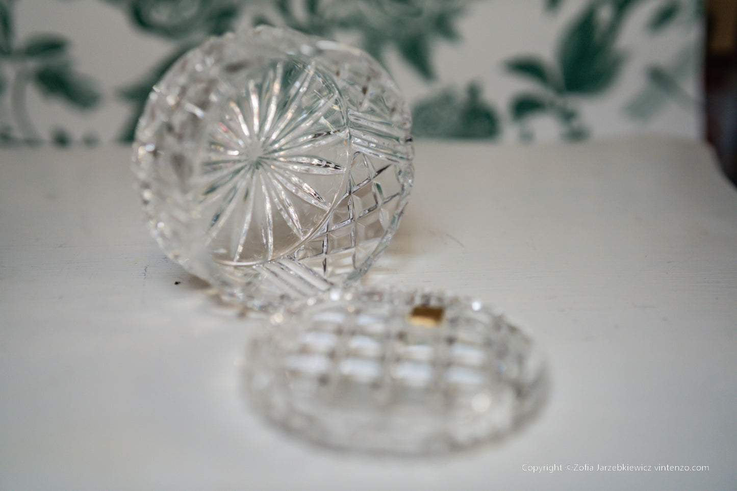 Gorham Nachtmann Dish and Lid Trinket Box