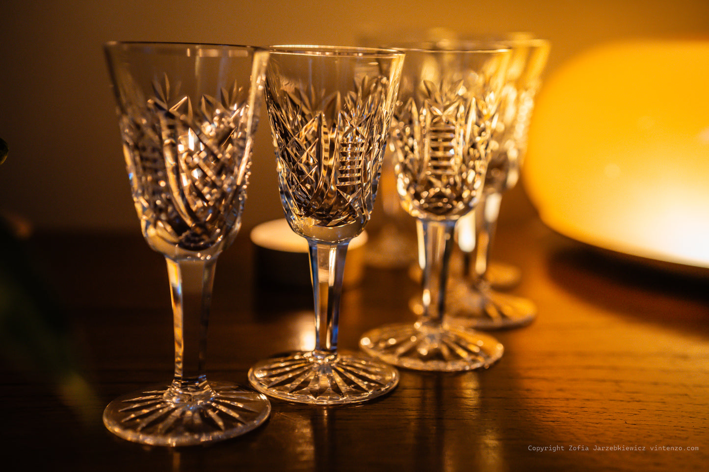 Waterford Crystal Clare 6 Sherry Glasses