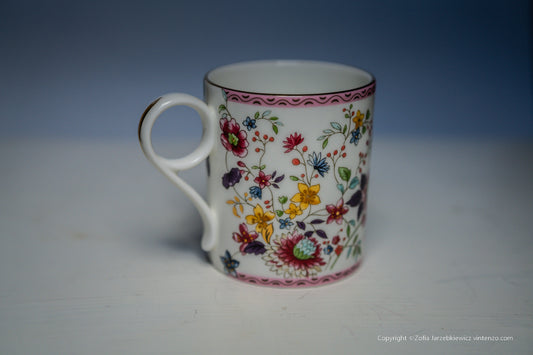 Wedgwood Pink Chrysanthemum Archive Mug