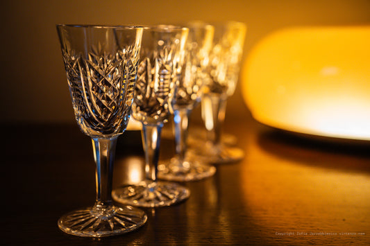 Waterford Crystal Clare 6 Sherry Glasses