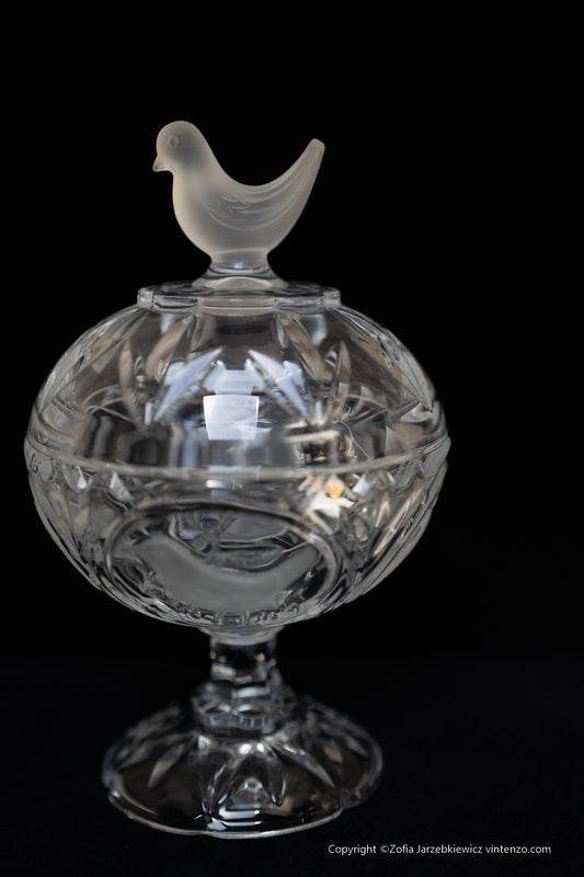 Cystal Candy Dish From Arques France