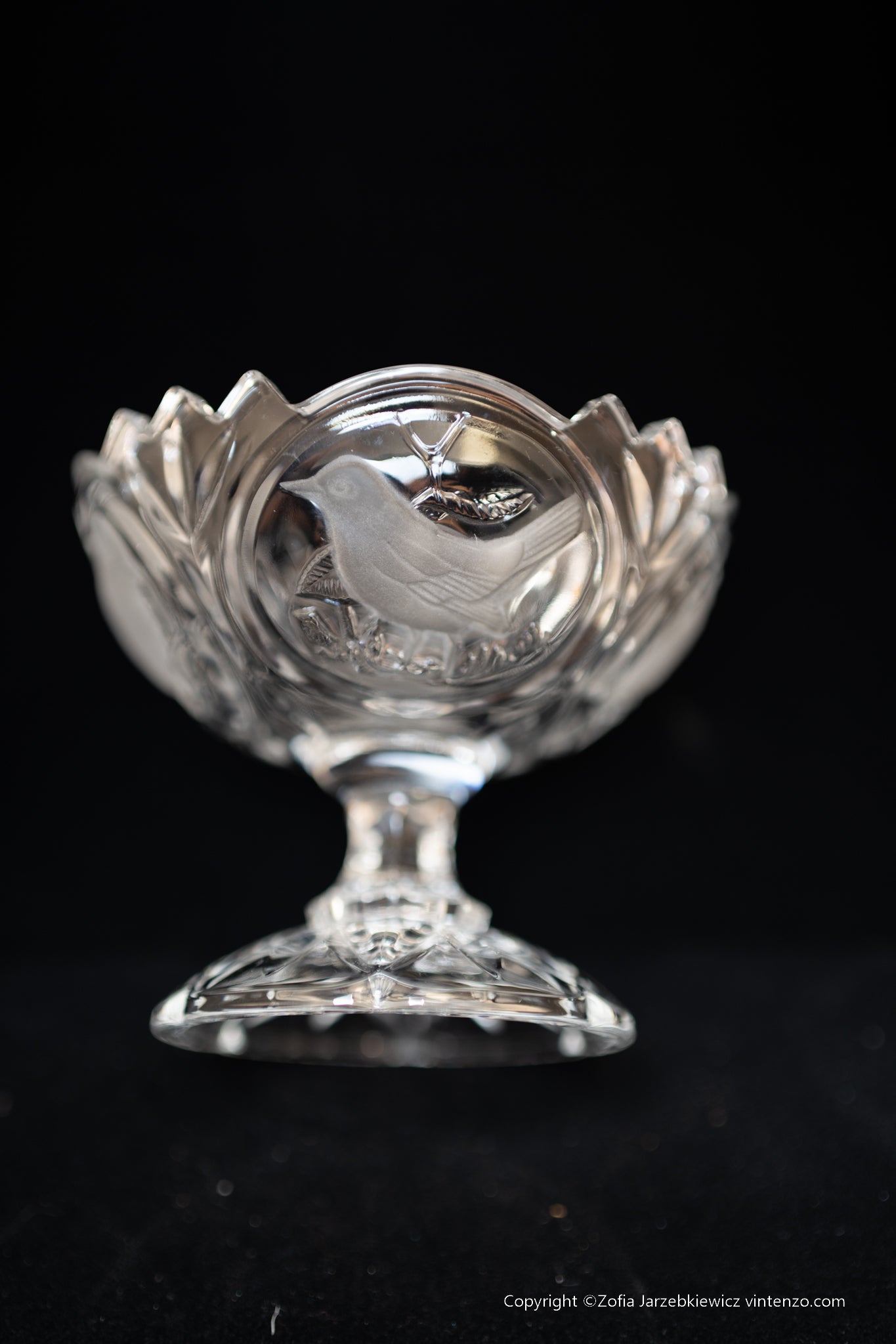 Cystal Candy Dish From Arques France