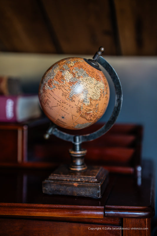 Small World Globe with Wood Stand