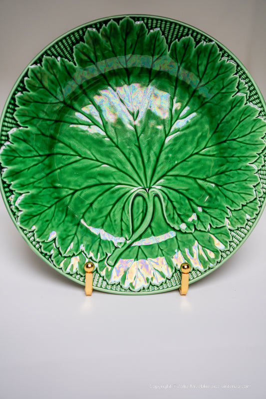 Antique Wedgwood Majolica Leaf Plate