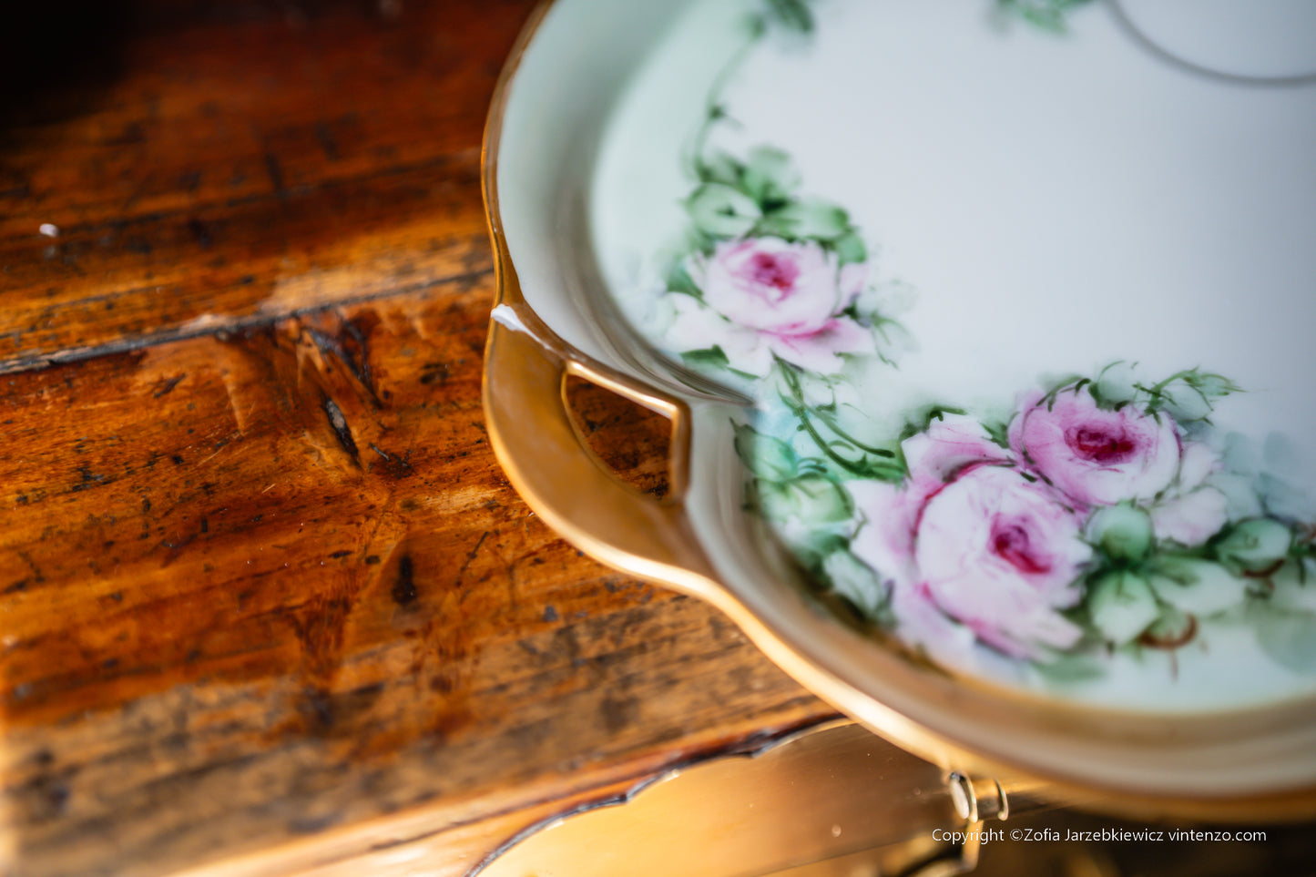Belleek Snack Set: Sandwich Plate and a Cup