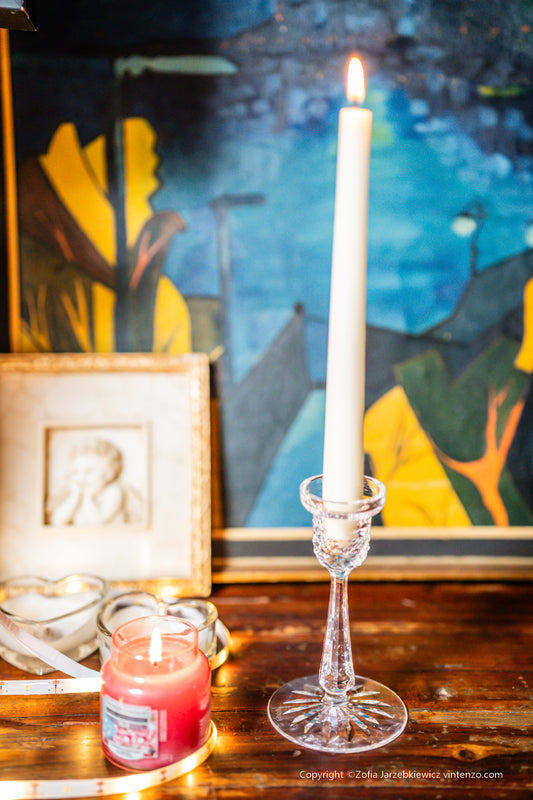 Single Waterford Crystal Candleholder