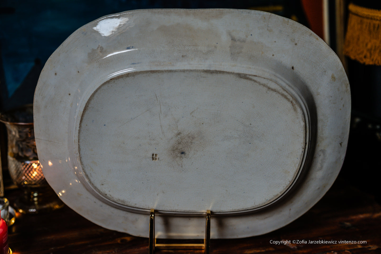 Magnificent Blue Willow Serving Platter
