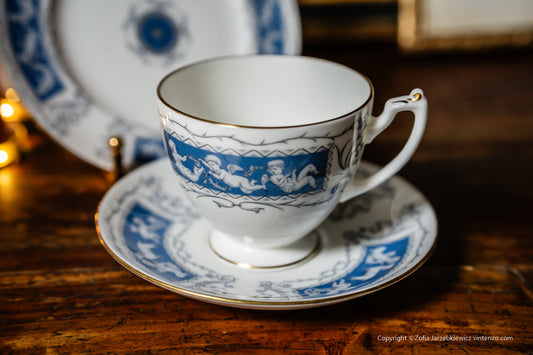 Coalport Revelry Trio Set: Teacup, Saucer and a Plate
