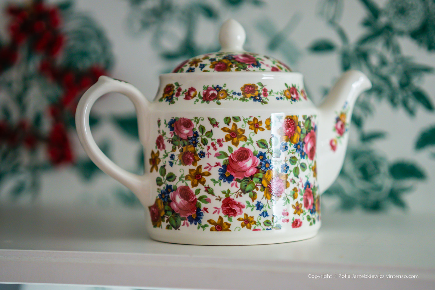 Sadler Olde Chintz 1.5 Pint Teapot