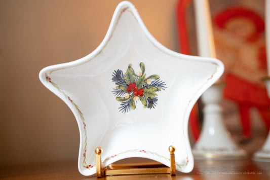 Aynsley Christmas Star Shaped Decorative Plate