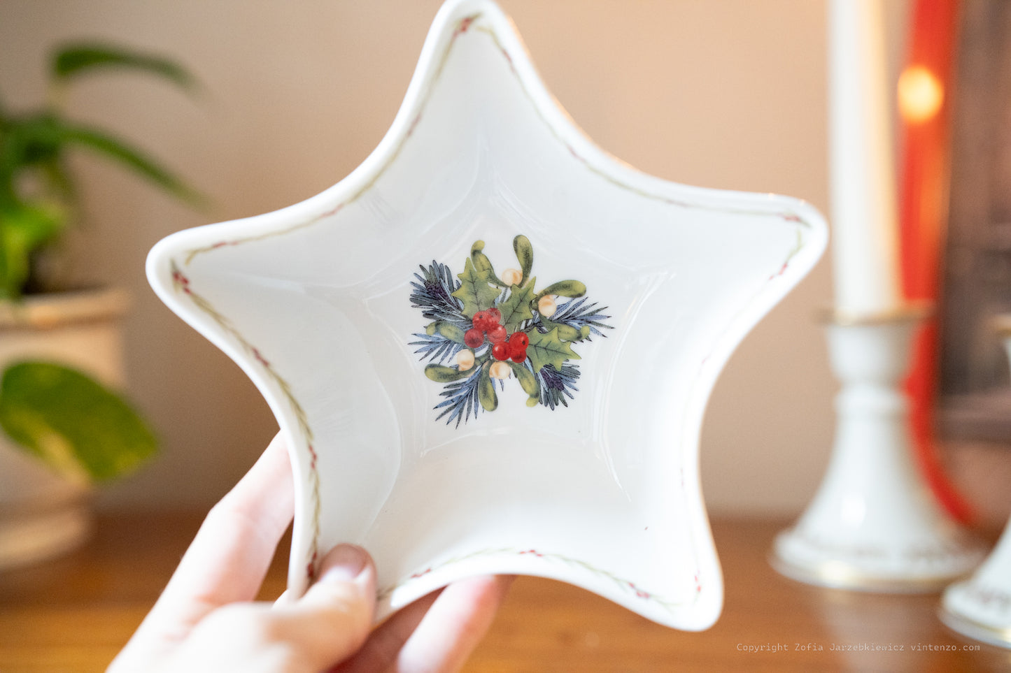 Aynsley Christmas Star Shaped Decorative Plate