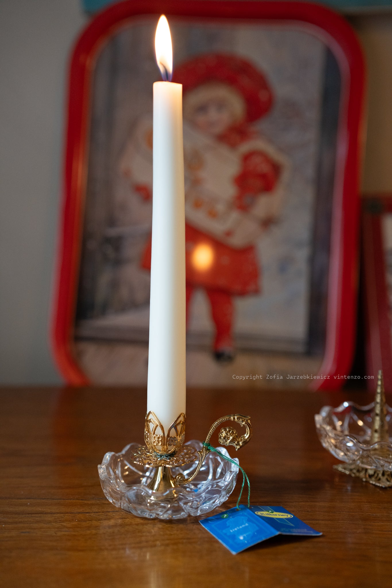 Killarney Crystal Candle Holder