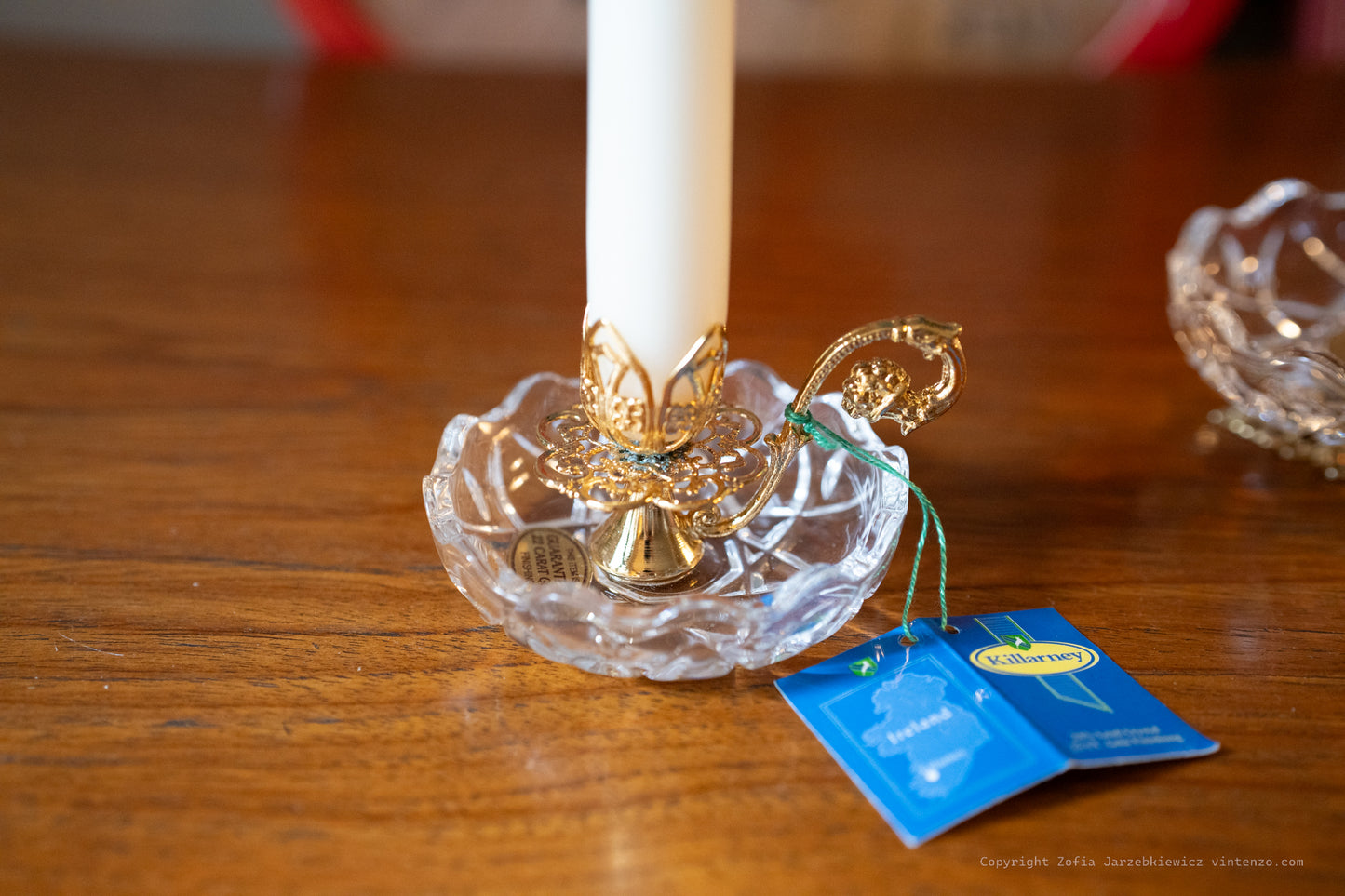 Killarney Crystal Candle Holder