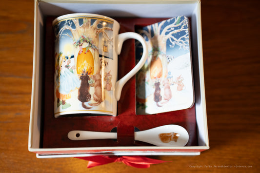 Christmas Mug, Coaster and Spoon Set