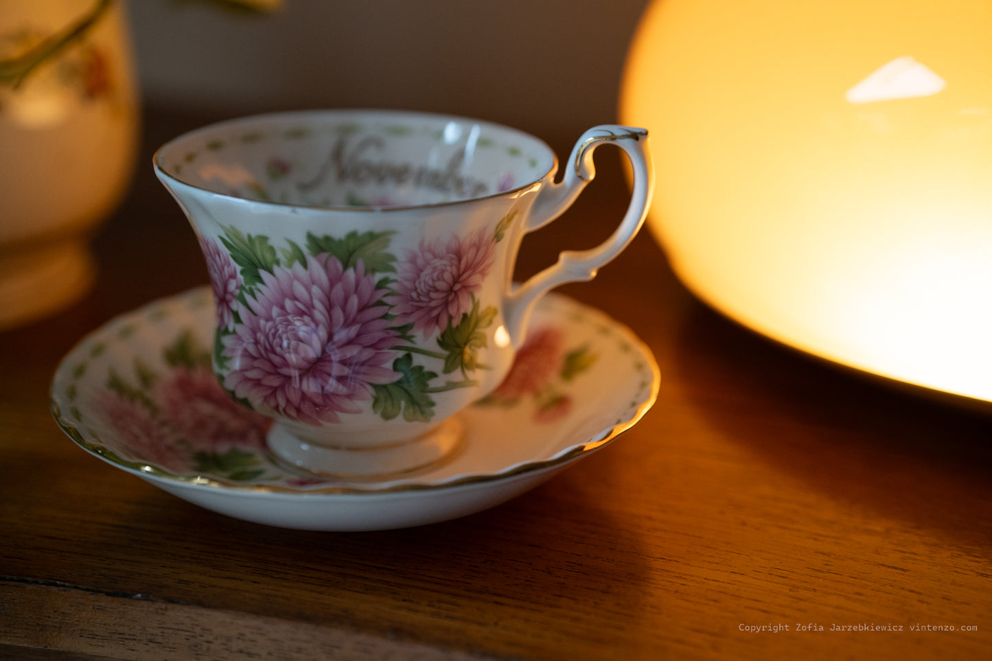 Royal Albert Flowers of The Month- November Cup and Saucer