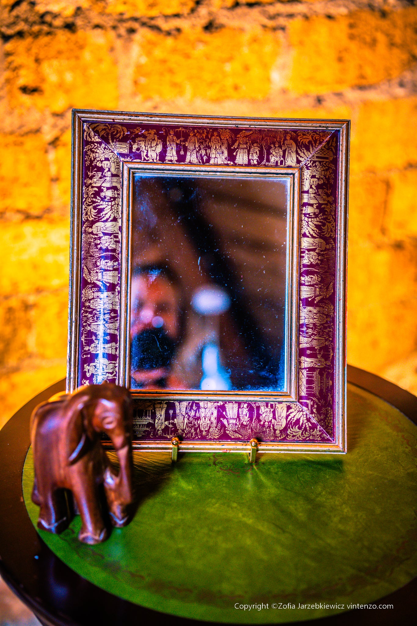 Small Wooden Elephant