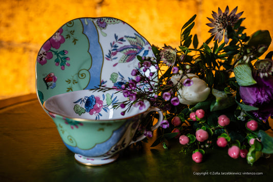 Wedgwood Butterfly Bloom Tea Cup with Saucer
