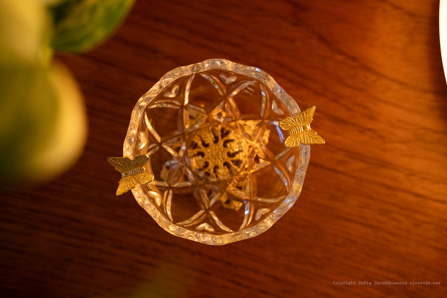 Killarney Crystal Butterfly Trinket Dish