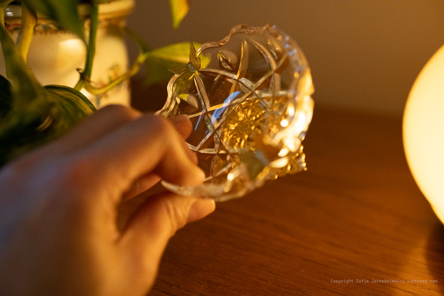 Killarney Crystal Butterfly Trinket Dish
