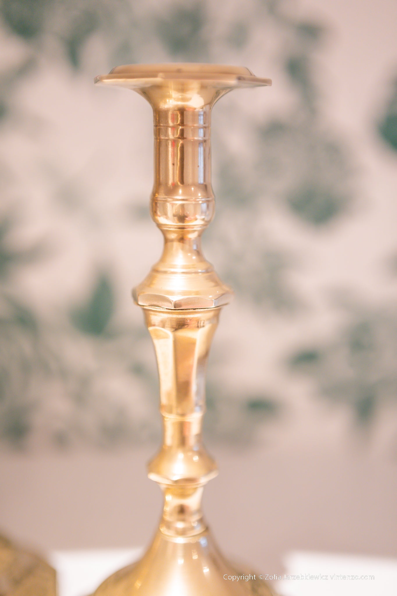 Set of 2 Vintage Brass Candleholders