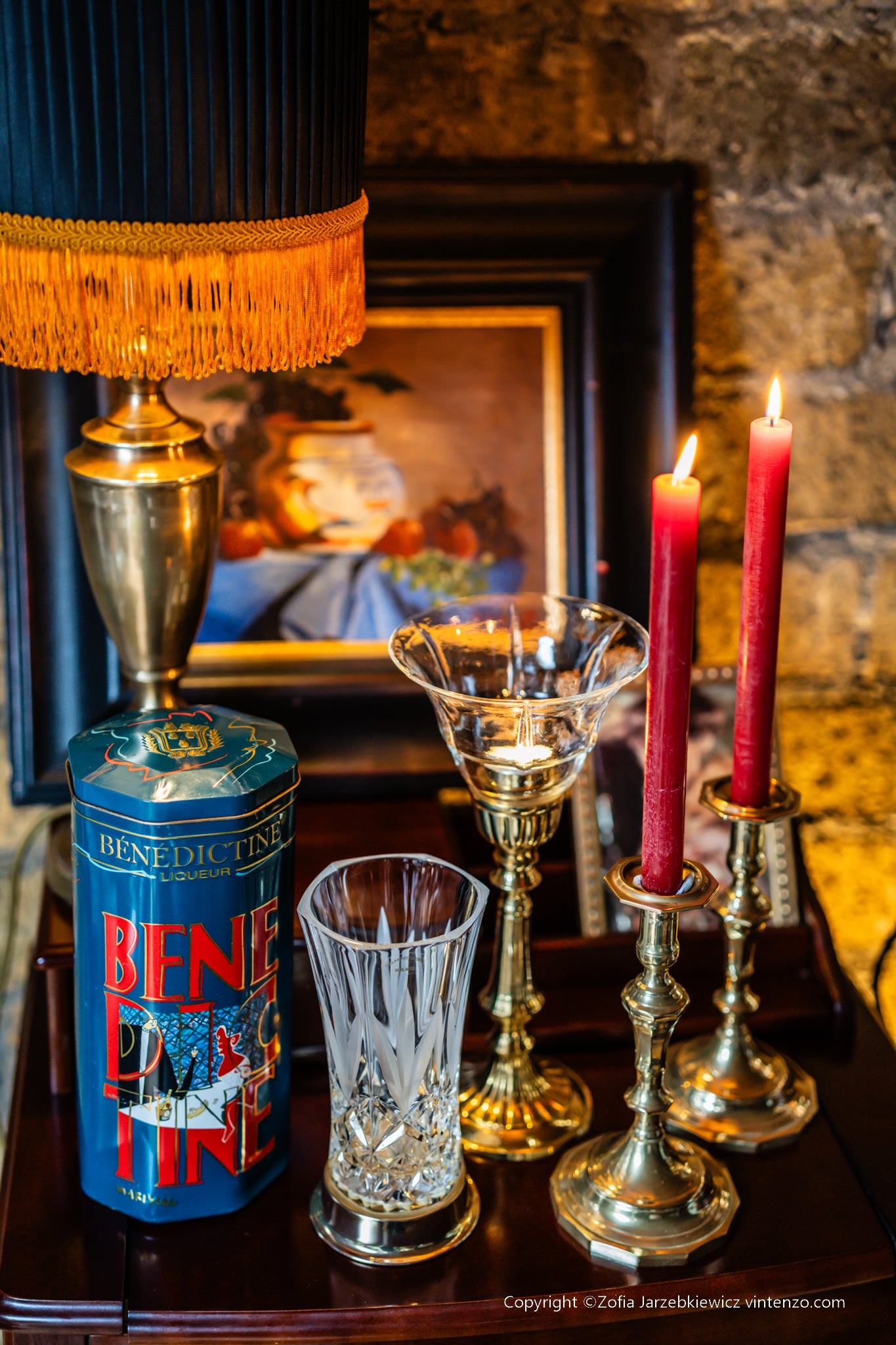 Set of 2 Vintage Brass Candleholders